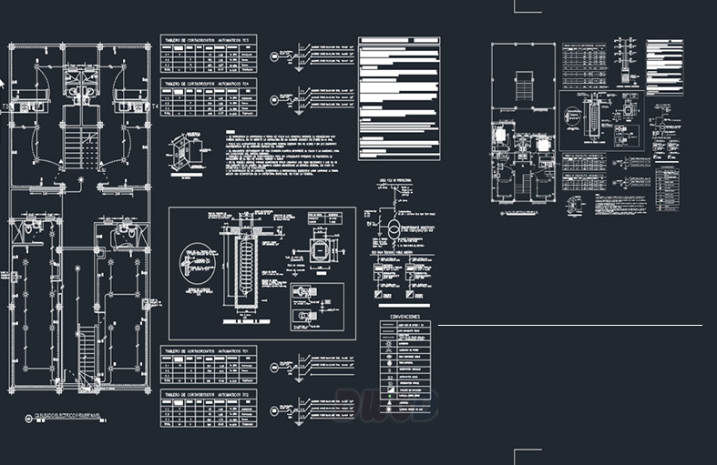 دانلود فایل اتوکد پلان برق آپارتمان استودیو DWG | Studio Apartment Electrical Plans برای AutoCAD